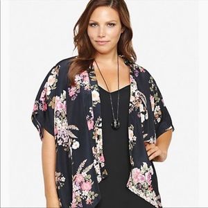 torrid plus size floral kimono